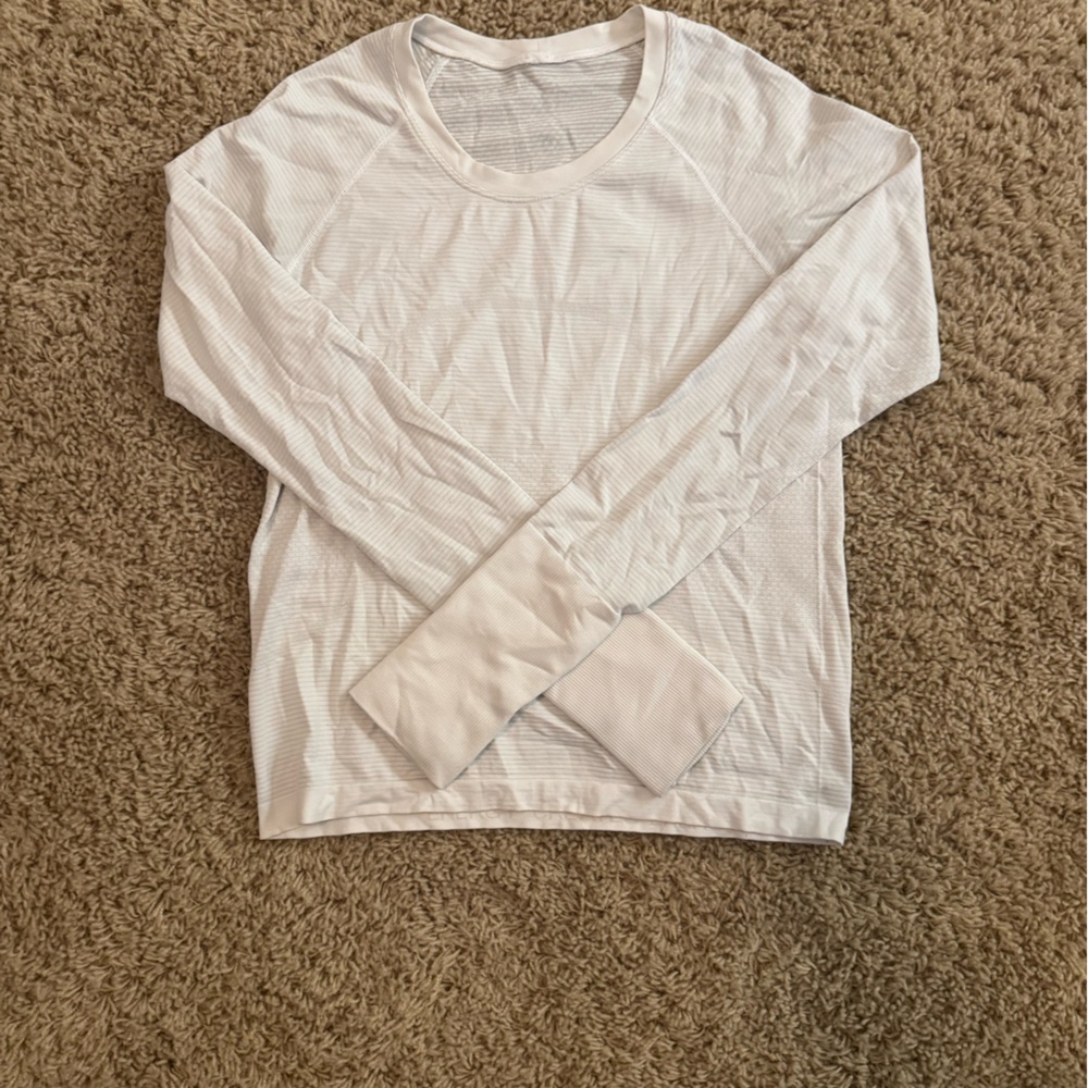 lululemon athletica White Long Sleeve Tee